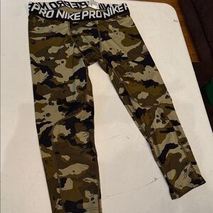 Nike men’s  Camouflage Leggings - Black and Tan